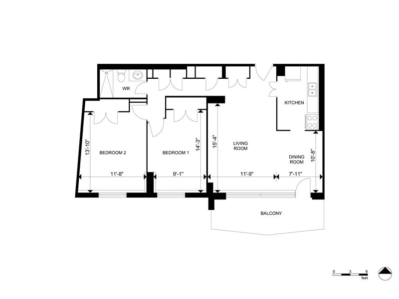 2_bed705_floor_plan