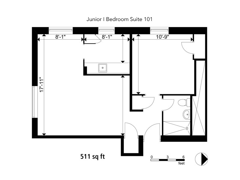 junior_1_bed_floorplan